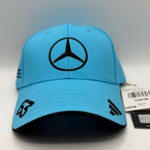 ADIDAS Mercedes AMG Petronas Formula One #63 George Russell Blue Cap NWT JZ2570